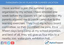 You get movie stars, logos and animals for free but there are many more. Paragraph On My Plans For Summer Vacation 100 150 200 250 To 300 Words For Kids Students And Children A Plus Topper