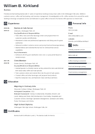 Starbucks barista duties & responsibilities. Barista Resume 20 Examples Of Job Descriptions Skills