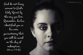 Can living choices cause the Holy Spirit sorrow?