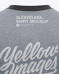 Download Men S Heather Sleeveless Shirt Mockup Back View In Apparel Mockups On Yellow Images Object Mockups