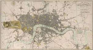London England Map Large Vintage Historic Old 1807 Antique Etsy Old Maps Of London London Map England Map