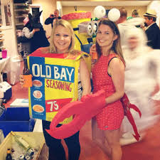 Maryland S Favorite Duo Diy Old Bay Crab Halloween Costume Crab Costume Box Costumes Dyi Costume