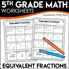 Equivalent fractions have the same value, even though they may look different. Equivalent Fractions Worksheets 5th Grade Math Homework By Shelly Rees