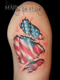 Flag Skin Rip Tattoo By Amduhan On Deviantart Optical Illusion Tattoo Military Tattoos Ripped Skin Tattoo