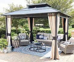 Wilson Fisher Lakewood 5 Piece Patio Furniture Set With Hard Top Gazebo At Big Lots Outdoor Patio Decor Backyard Furniture Gazebo Big Lots