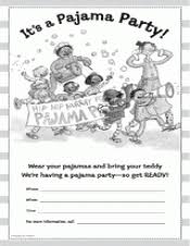 Touch device users, explore by touch or with swipe gestures. It S A Pajama Party Printable K 3rd Grade Teachervision