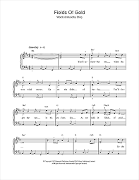 Learn fields of gold faster with songsterr plus plan! Fields Of Gold Beginner Piano Print Sheet Music Now