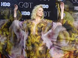 At last night's new york premiere of the show's final season, gwendoline christie captured the mood of the hbo hit with a look from iris van. Gwendoline Christie Stole The Show At The Game Of Thrones Premiere