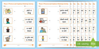Pick up a card, say the word, sound it out and clip the beginning blend. Phase 2 Phonics Worksheets Ks1 Phonics