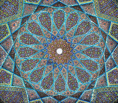 Mosaic On The Ceiling Of Poet Hafiz S Tomb In Shiraz Iran Islamic Art Pattern Islamic Art Pattern Art