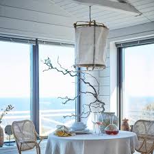 Boho Hangelampe Aus Weissen Leinen Bambus Pendellampe Im Etsy Boho Lamp Hanging Lamp Interior