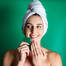 4-in-1 Jade Roller and Gua Sha Set. Jade Face Roller with Eye Massager,  Jade Gua Sha, Ridged Roller Massager. Jade Roller for Face Real Jade 100%  Jade Stone Roller. Warm Facial Massager