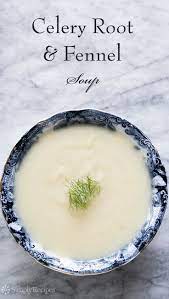 Celery Root Fennel Soup Recipe Simplyrecipes Com Fennel Soup Fennel Recipes Soup Recipes