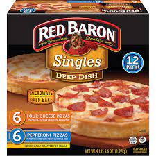 Red Baron Deep Dish Pizza Variety Pack 12 Ct Costco