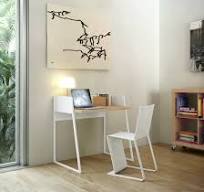 Bureau Working blanc bois naturel - POP UP HOME
