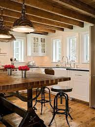 Industrial Kitchen Island Country Kitchen Crisp Architects