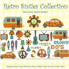 Lovely indeed has this fabulous project up their sleeve and we can't wait to try it out. Retro Sixties Collection Cross Stitch Pattern
