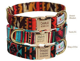 Personalized Aztec Dog Collar Tribal Navajo Dog Collar Diy Dog Collar Dog Collar Engraved Dog Collar