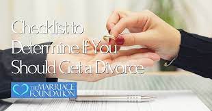 There's also no emotional intimacy. Should I Get A Divorce Use This Checklist