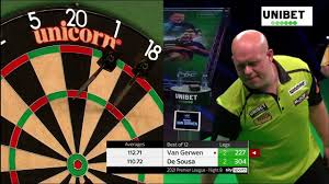 Video.pdc.tv📰 news and website con. Michael Van Gerwen Vs Jose De Sousa Premier League Darts Night 8 Youtube