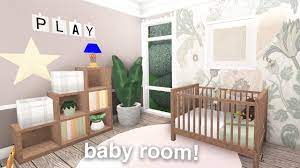 This idea is best for a sweet, little nursery. Baby Room Build For Your Houses Roblox Bloxburg Build Youtube
