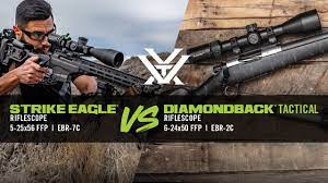 The vortex diamondback tactical ffp scope varies in price depending on the retailer and any sales they have going on. Strike Eagle 5 25x56 Vs Diamondback Tactical 6 24x50 Ffp Youtube
