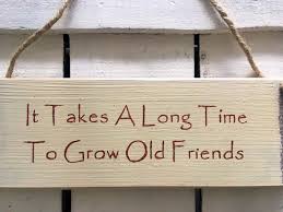 It Takes A Long Time To Grow An Old Friend Wooden Sign Etsy Rustic Gift House Name Signs House Warming Gifts