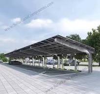 BIPV Waterproof Solar Carport with steel made