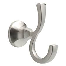 Enjoy free shipping on most stuff, even big stuff. Delta Mandara Double Towel Hook In Brushed Nickel Decohub Home Outlet Store