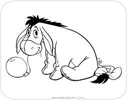 Awesome cute baby winnie the pooh eating hunny coloring 114 winnie the pooh printable coloring. Eeyore Coloring Pages Disneyclips Com