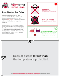 Bag Policy Ohio State Buckeyes