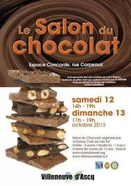 Salon Du Chocolat Du 12 Au 13 Octobre 2013 A Villeneuve D Ascq Chocolat Gastronomie Salon