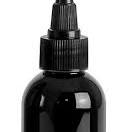 4 oz Black PET Cosmo Round Bottles w/ Black Twist Top Caps