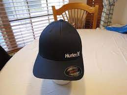 Rare Hat Cap Flexfit L Xl Hurley Corp Navy Blue Logo Mha0003150 Men S Surf Skate Blue Logo Hurley Flexfit