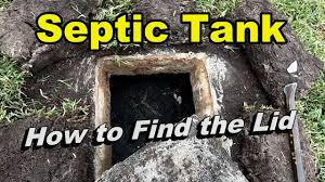 Septic tanks will always be at least five feet from the house, but most will be more like 10 to 25 feet away. Septic Tank How To Locate And Open The Lid Of A Septic Tank Septic Tank Help And Tips Youtube