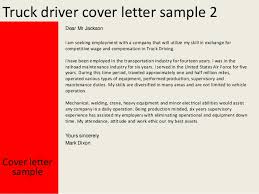 Truck Driver Cover Letter