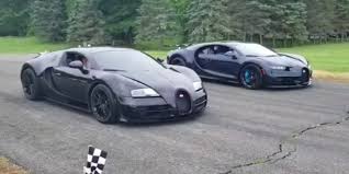 Bugatti Chiron Vs Veyron Ss Drag Race Video