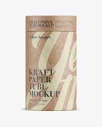 Free all free mockups signs & billboards. Middle Kraft Paper Tube Mockup Front View In Tube Mockups On Yellow Images Object Mockups Mockup Free Psd Design Mockup Free Book Stationery