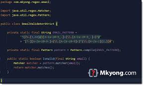 The following table describes most common regex: Java Email Regex Examples Mkyong Com
