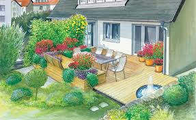 Wenn terrasse, hecke oder sichtschutzzaun, auffahrt und stallflächen gebaut sind, kommen die wege dran. 1 Garten 2 Ideen Fur Eine Geraumige Terrasse Diy Gartenprojekte Gartenprojekte Garten Landschaftsdesign