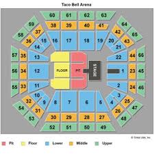 Taco Bell Arena Seating Taco Bell Arena Boise Idaho Seating