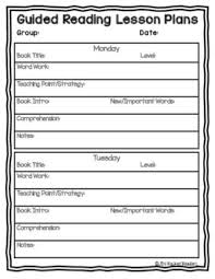 Guided Reading Lesson Plan Template For Any Level Freebie Guided Reading Lesson Plans Reading Lesson Plan Template Guided Reading Lesson Plan Template