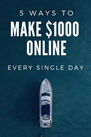 How To Make 1000 A Day Every Day Money Making Jobs Easy Money Online Saving Money