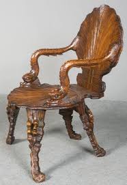 Venetian Grotto Fantasy Chair Chair Wooden Chair Grotto