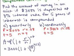 Working Out Working Out Compound Interest