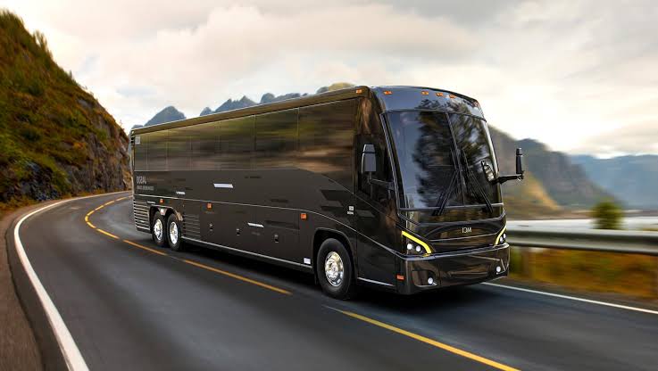 Group charter bus