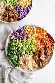 Vegan Marinated Tempeh Bowl Recipe Tempeh Recipes Marinated Tempeh Tempeh