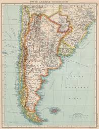 Richard ortiz (paraguay) left footed shot from the left side of the box to the bottom right. Antiqua Print Gallery Argentinien Paraguay Uruguay Southern Chile Bartholomaus 1924 Map Amazon De Kuche Haushalt