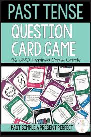 Esl Question Card Game Past Simple And Present Perfect Verb Tenses Card Games Question Cards This Or That Questions