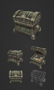Treasure Chest Small Low Poly Low Poly 3d Models Low Poly Models